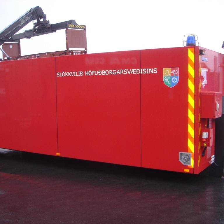 Reykköfunartækjagámurinn