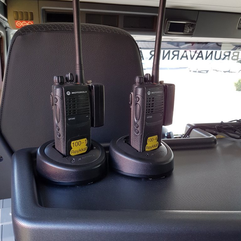 Motorola talstöðvar í hleðsluvöggum