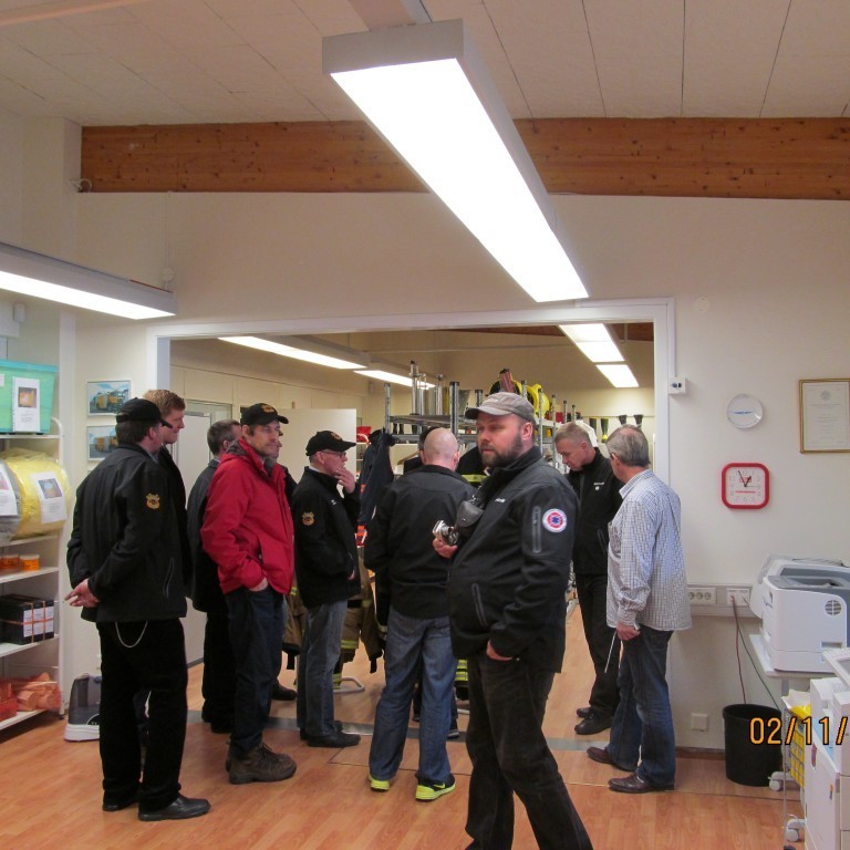 Heimsókn slökkviliðsmanna frá Sl. Borgarbyggðar