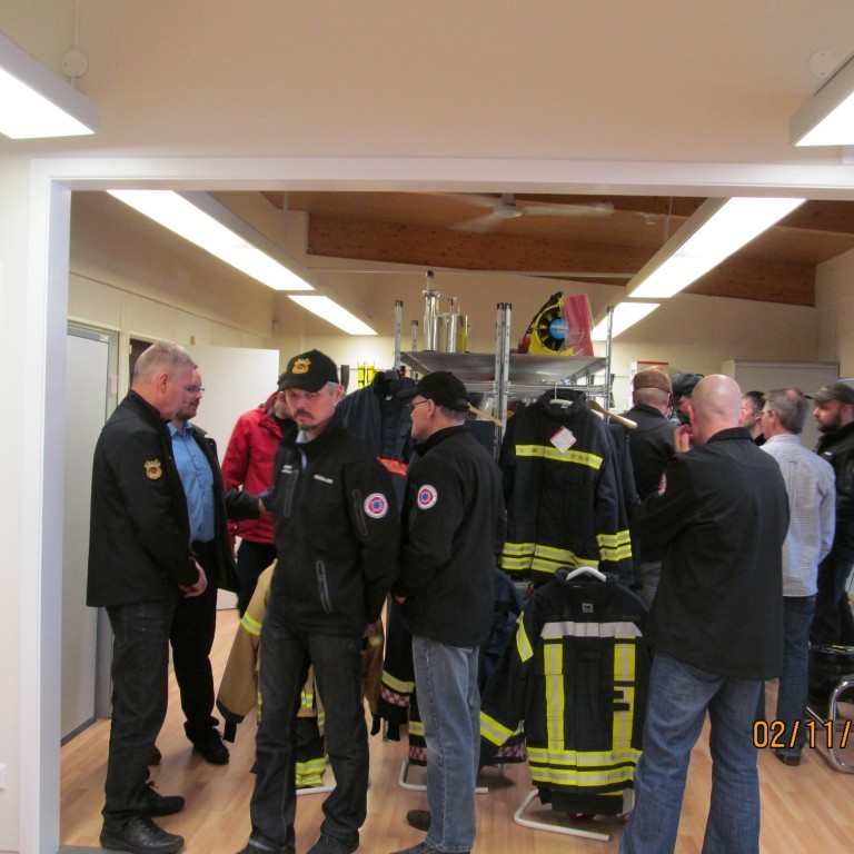 Heimsókn slökkviliðsmanna frá Sl. Borgarbyggðar