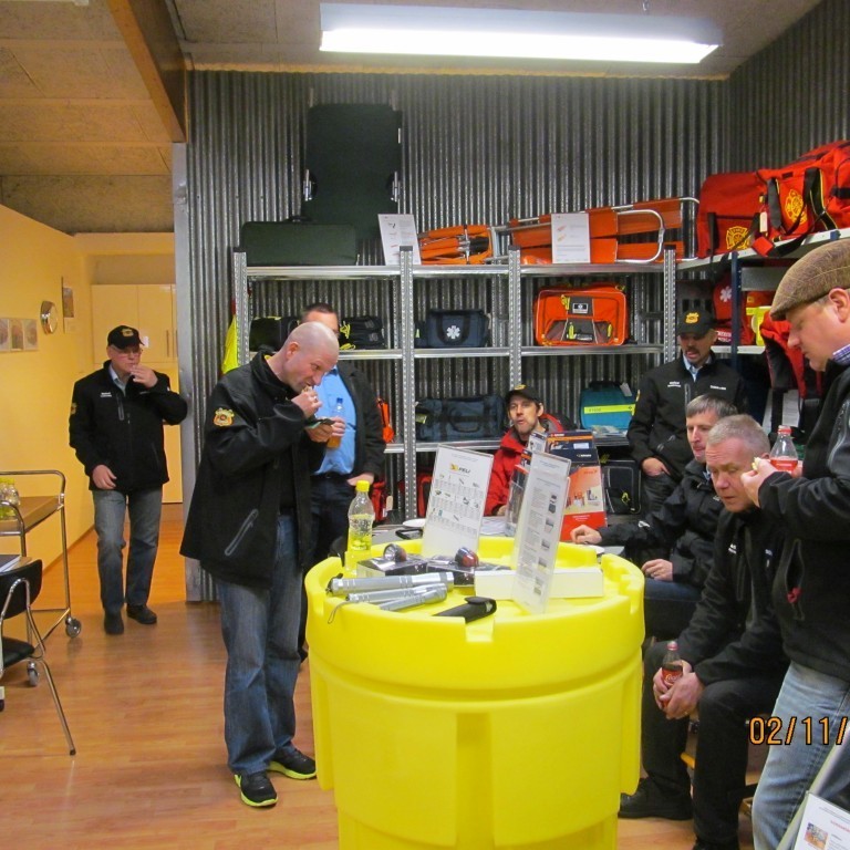 Heimsókn slökkviliðsmanna frá Sl. Borgarbyggðar