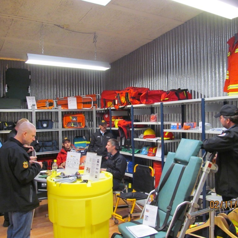 Heimsókn slökkviliðsmanna frá Sl. Borgarbyggðar