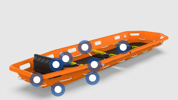 Börur til björgunar sem hægt er að taka í sundur.