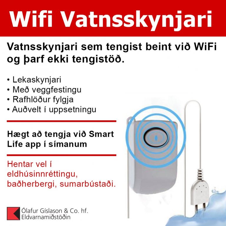 Vatnsskynjari WiFi